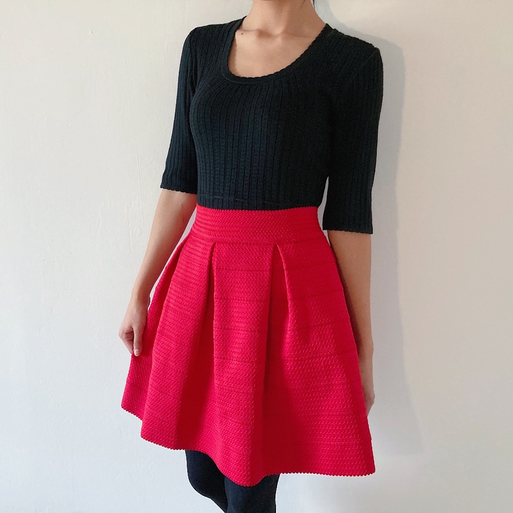 Express Red Skirt Size Large
